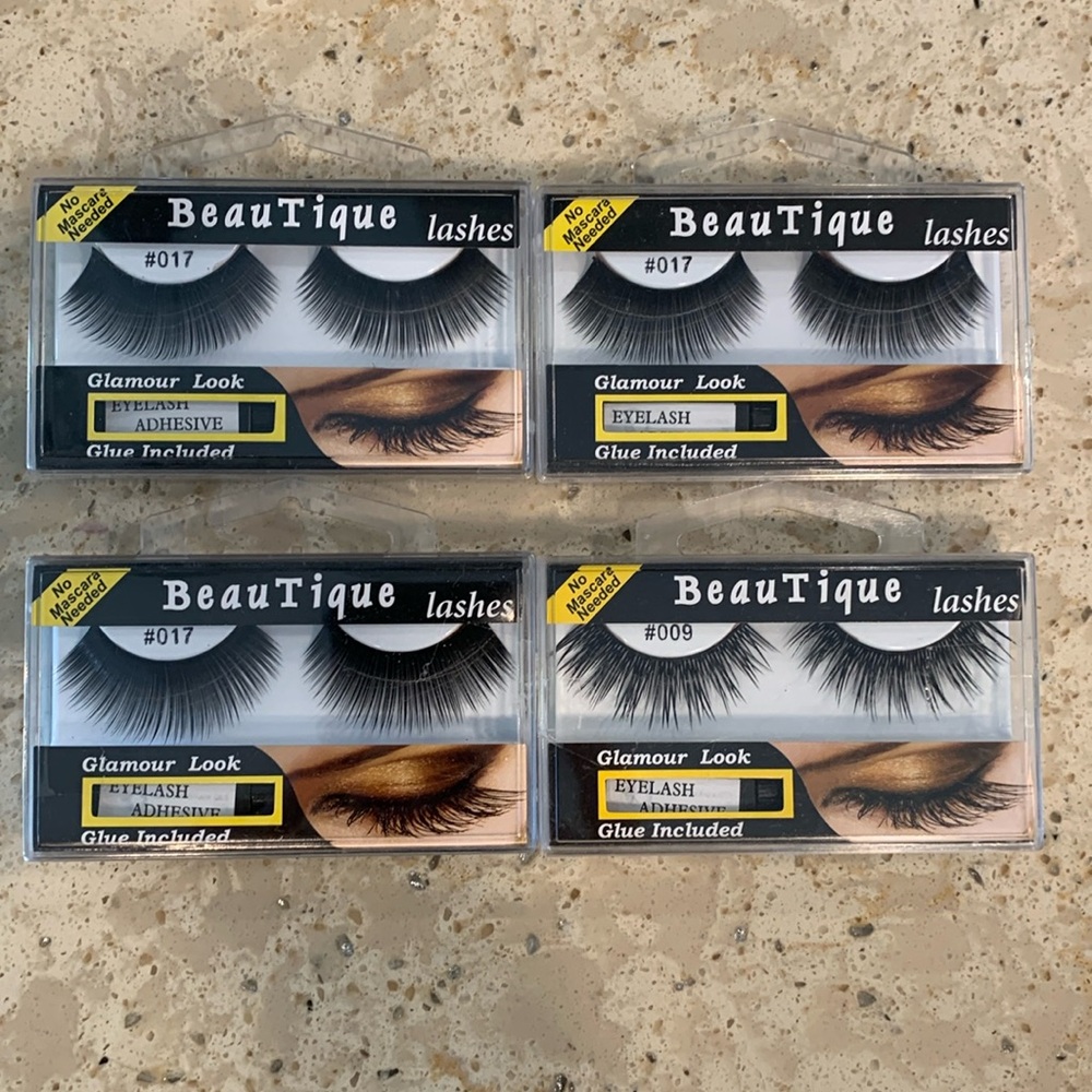 Four New Pairs Beautique False Lashes